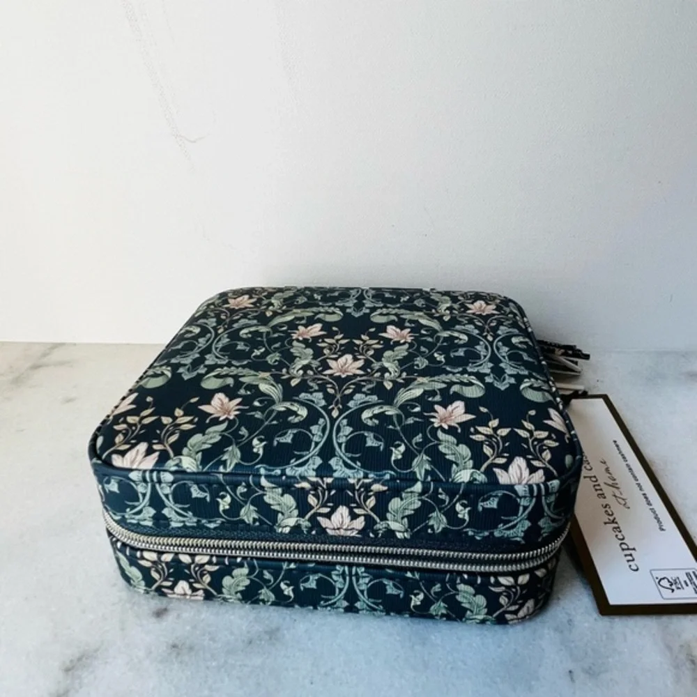 Floral Patterned Jewelry Case travel organizer jewelry box
